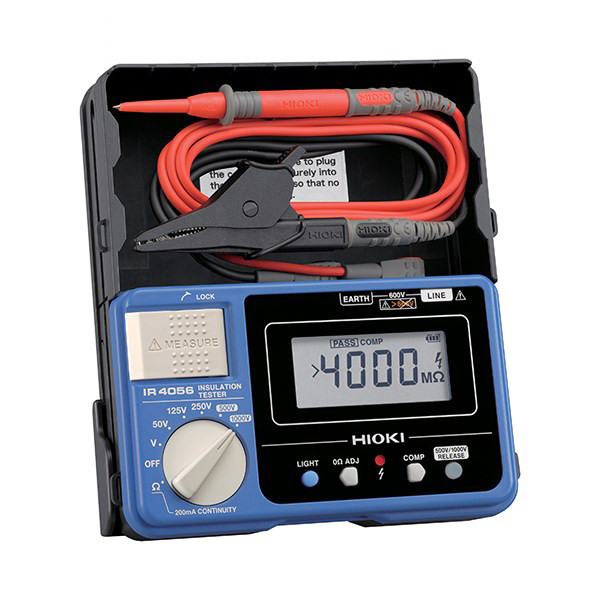 تستر مقاومت عایقی آمپرسنج Hioki IR4056-20 | 5 دامنه ولتاژ تا 1000 V