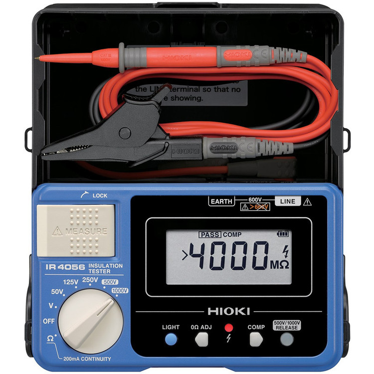 تستر مقاومت عایقی آمپرسنج Hioki IR4056-20 | 5 دامنه ولتاژ تا 1000 V