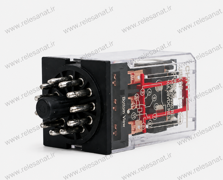 رله 11 پایه 24 ولت DC طرح امرن مدل MK3P-I